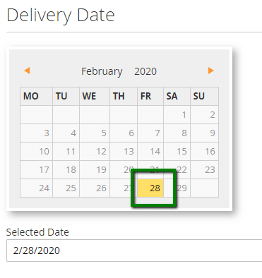 Order Delivery Date)