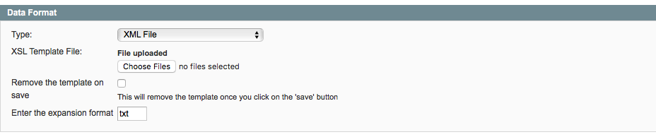 Data Format XSL Magento