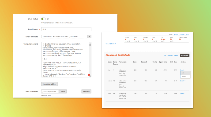 Magento 2 Abandoned Cart Emails Extension