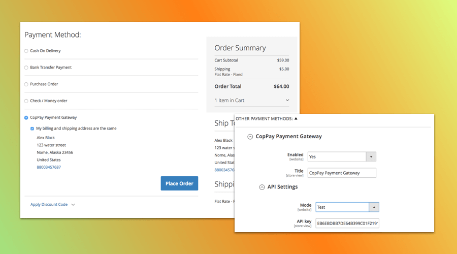 CopPay Payment Gateway for Magento 2