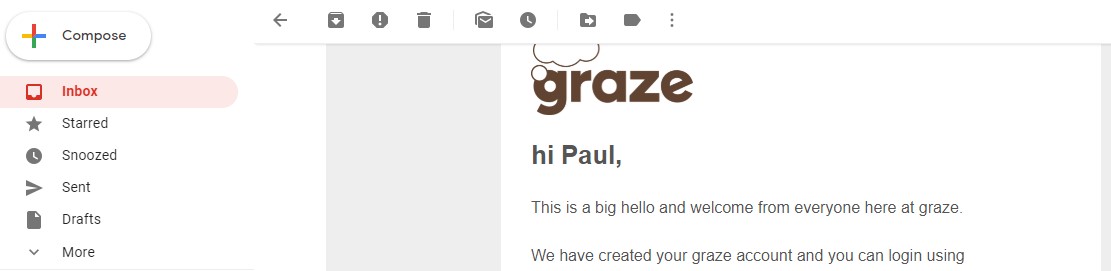 creating welcome emails
